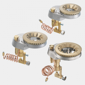 Serie 12 Epicure verticali con fiamma pilota